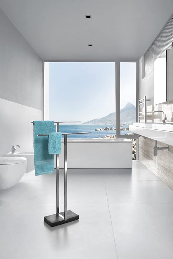 Blomus Menoto 68664 Standing Towel Rail, polished - Image 2