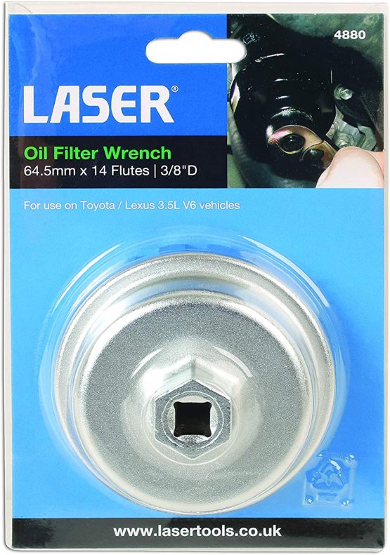 Laser 4880 Oil Filter Wrench 3/8"D - 64.5mm x 14 Flutes - Image 2