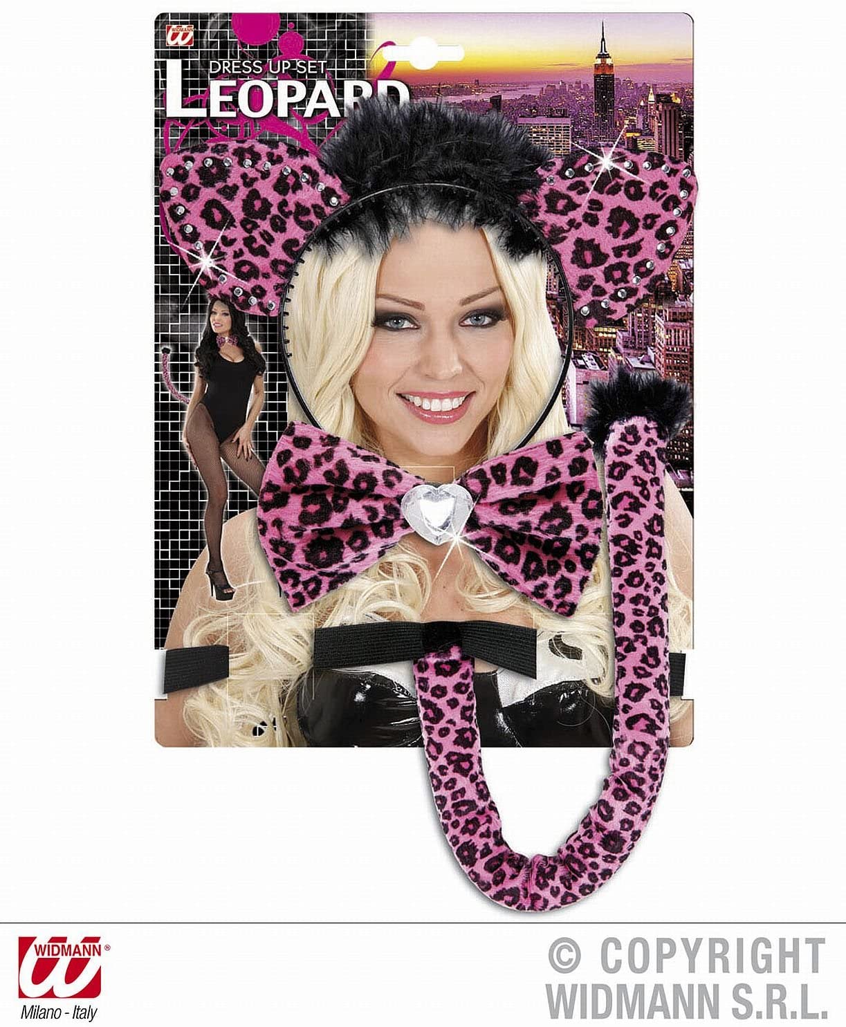 Pink Leopard Dress Up Sets Accessory for Fancy Dress, Small - Image 3