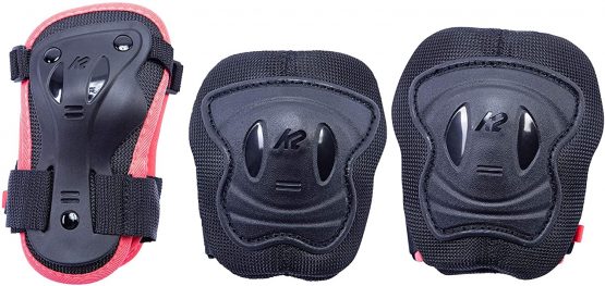 K2 Men's Marlee PRO PAD Set, Black/Orange, S (Knee: A: 27-31cm B: 25-29cm / Elbow: A: 22-25cm B: 20-23cm / Wrist: A: 17-19cm B: 14-16cm)