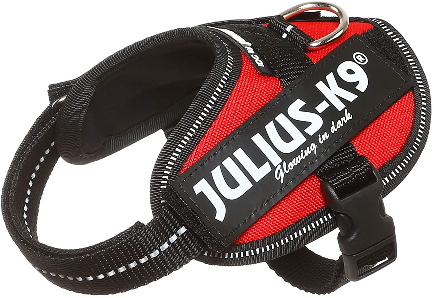 Julius-K9, 16IDC-R-B2, IDC Powerharness, dog harness, Size: Baby 2, Red