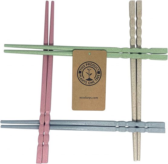 EcoSlurps Reusable Chopsticks are an eco Friendly Gift for The Family - Our Chinese Chopsticks are a Dishwasher Safe Alternative to Plastic, Wood & Metal Chopstick Set - Image 3