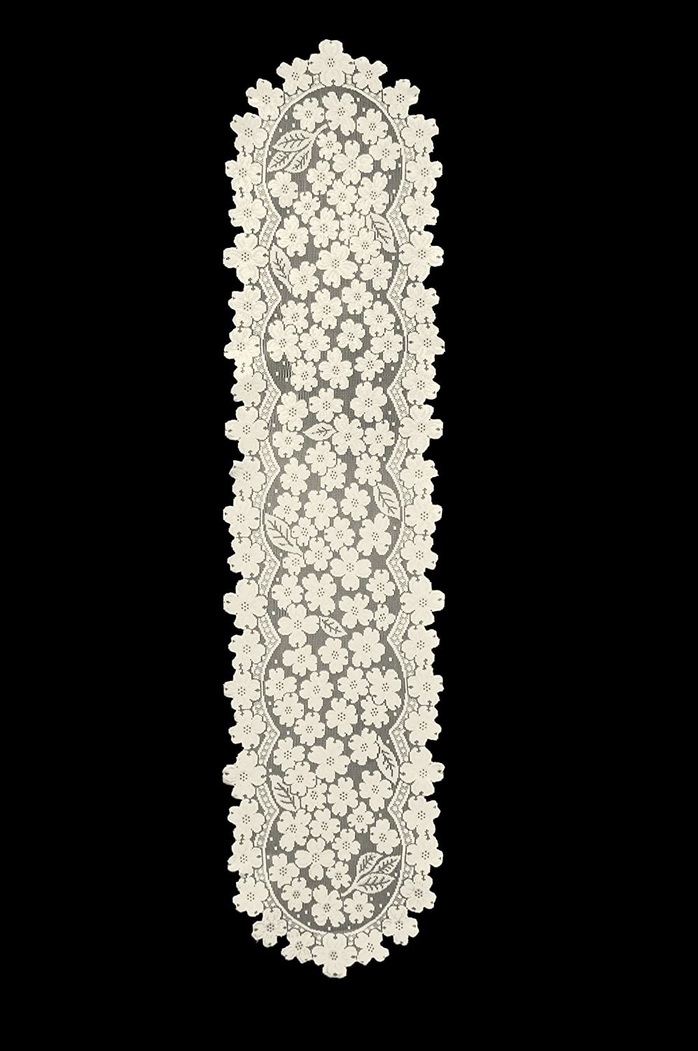 Heritage Lace Dogwood Runner, 14 by 53-Inch, Ecru, Lace, 134.62 x 35.56 x 0.32 cm, 134.62 x 35.56 x 0.3175 cm - Image 3
