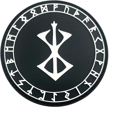 Berserk Berserker Brand Of Sacrifice Norse Rune Viking PVC Airsoft Paintball Patch