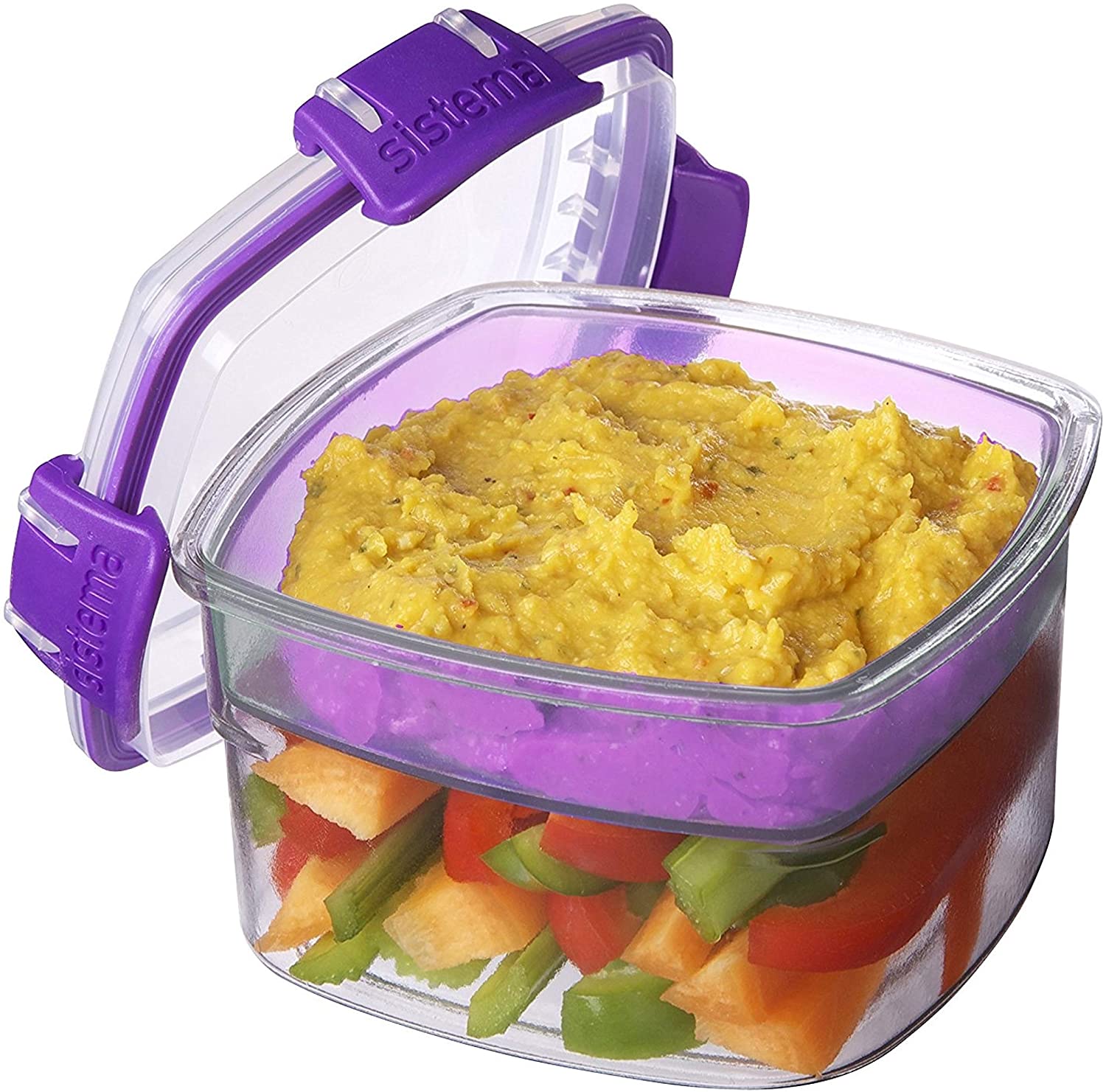 Sistema Snacks TO GO Food Storage Container, Assorted Colours, 400 ml - Image 4