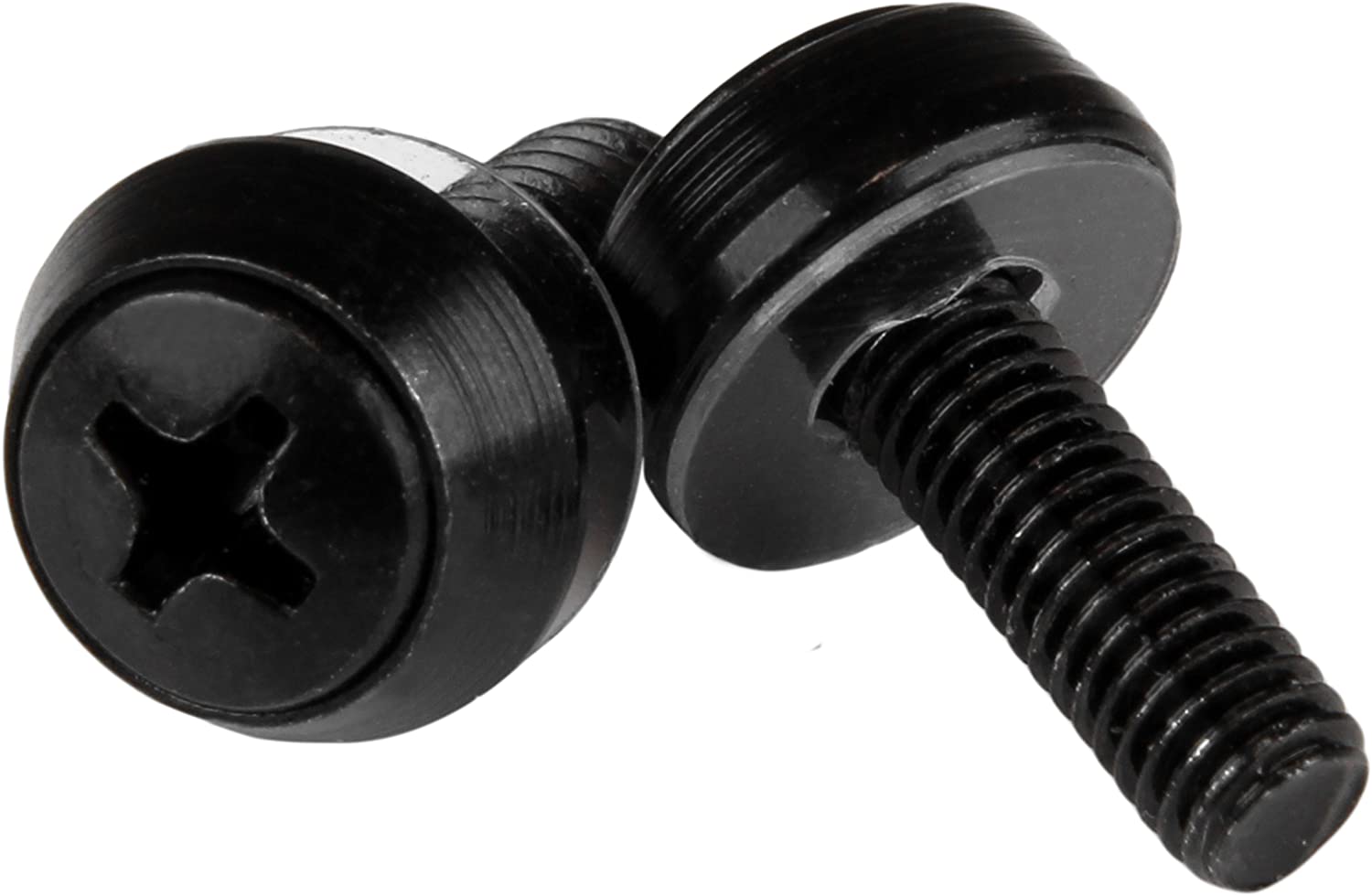 StarTech.com M5 x 12mm - Screws - 50 Pack, Black - M5 Mounting Screws for Server Rack & Cabinet (CABSCREWSB)