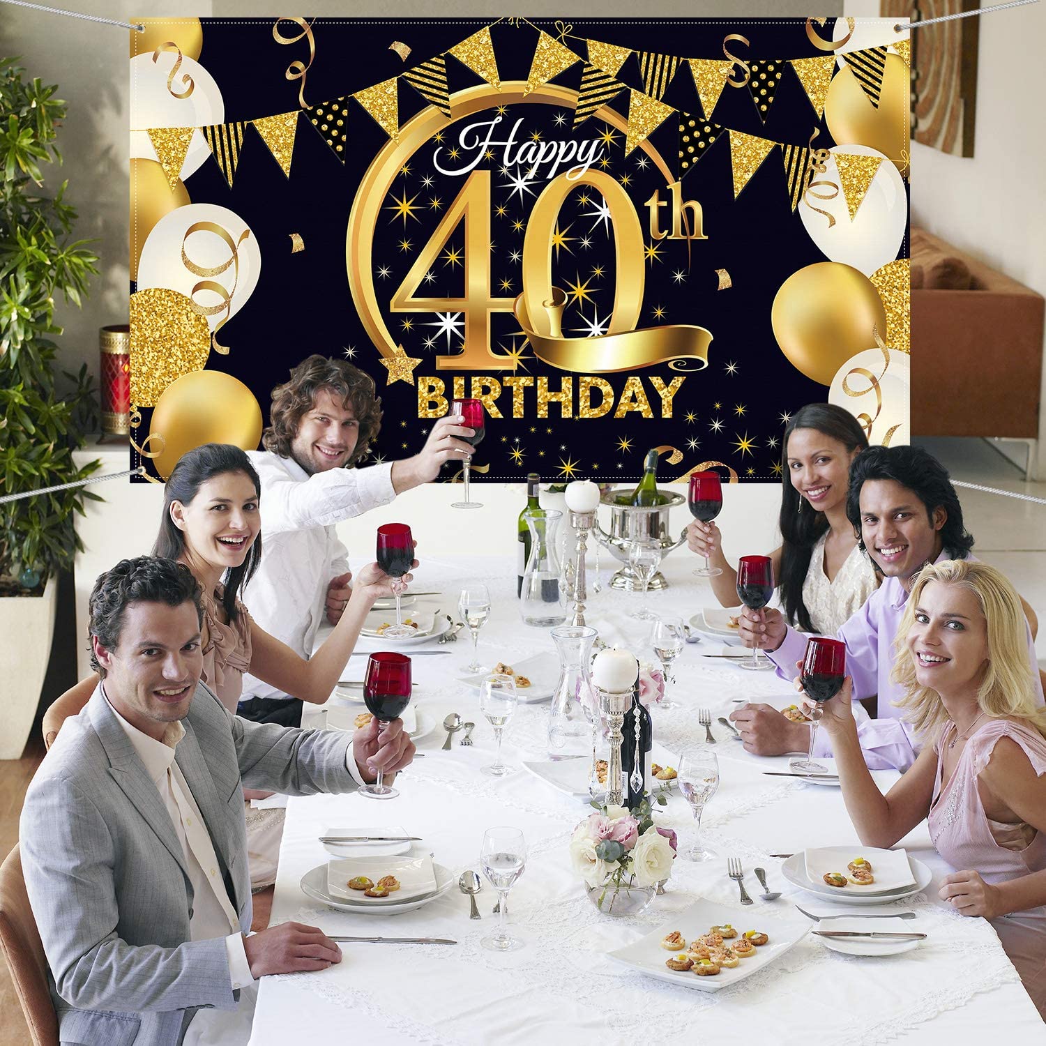 Blulu 40th Birthday Party Decoration - Image 3