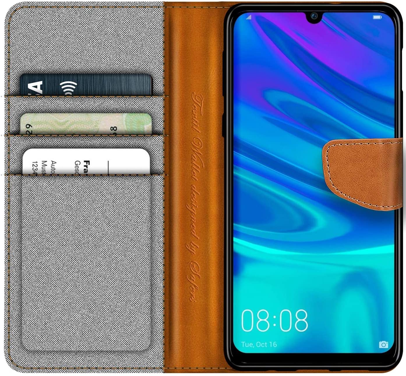 Verco Phone Wallet Case compatible with the Huawei P Smart 2019 - Image 2