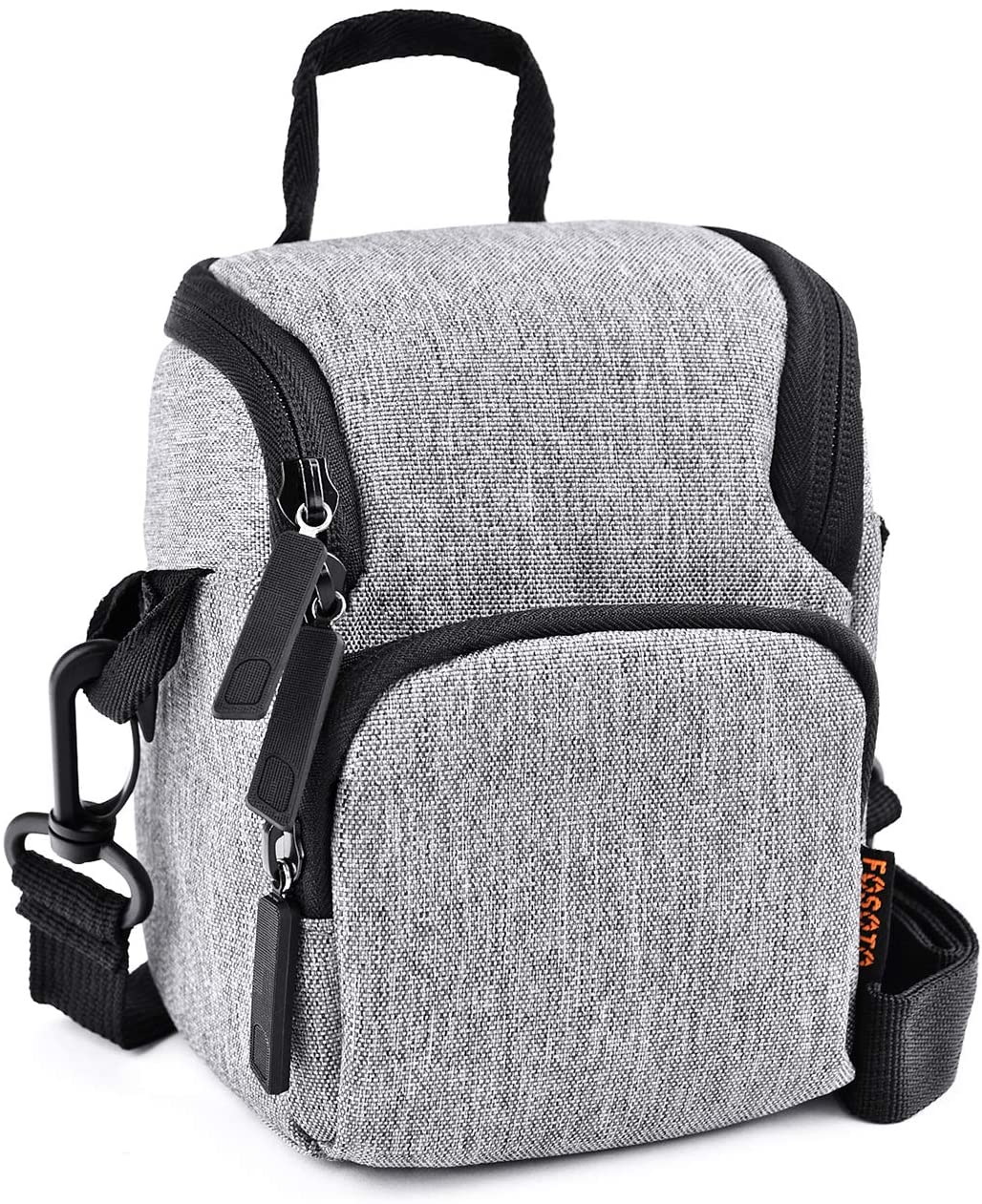 FOSOTO Compact Camera Shoulder Bag Case Compatible for Sony W800 RX100 A600 A5100, Canon PowerShot SX620 SX730 G7X