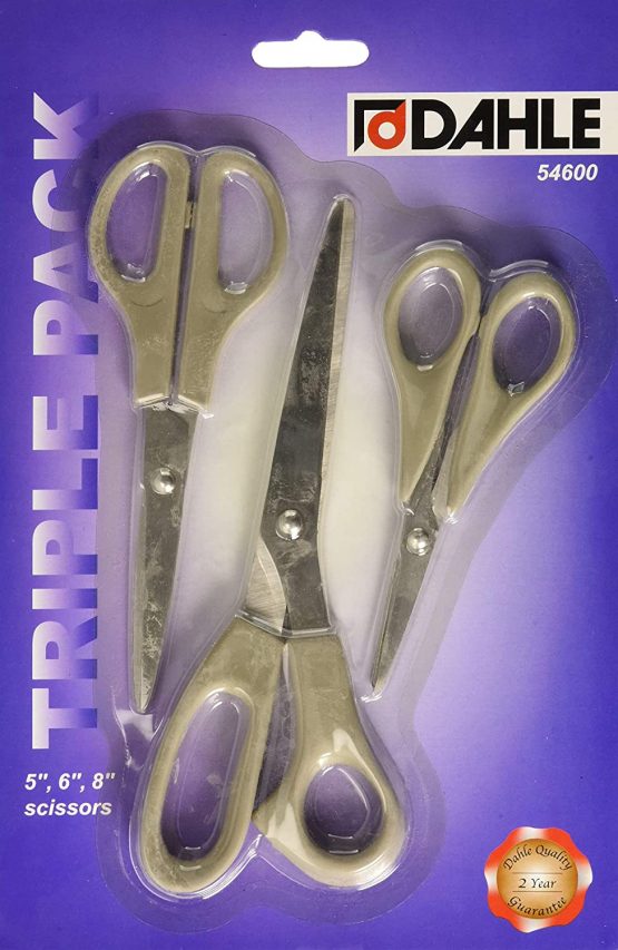 Dahle 54600–20117 Eco Scissors Set, Set of 3, 5/6/8–inch - Image 2