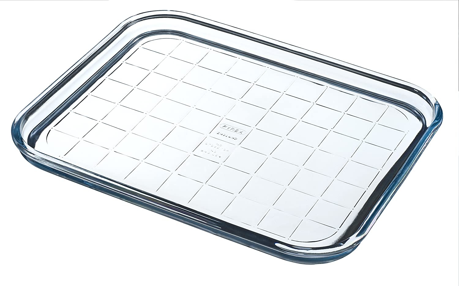 Pyrex Glass Baking Tray 350x260x20mm, Clear, 32 x 26 x 2 cm