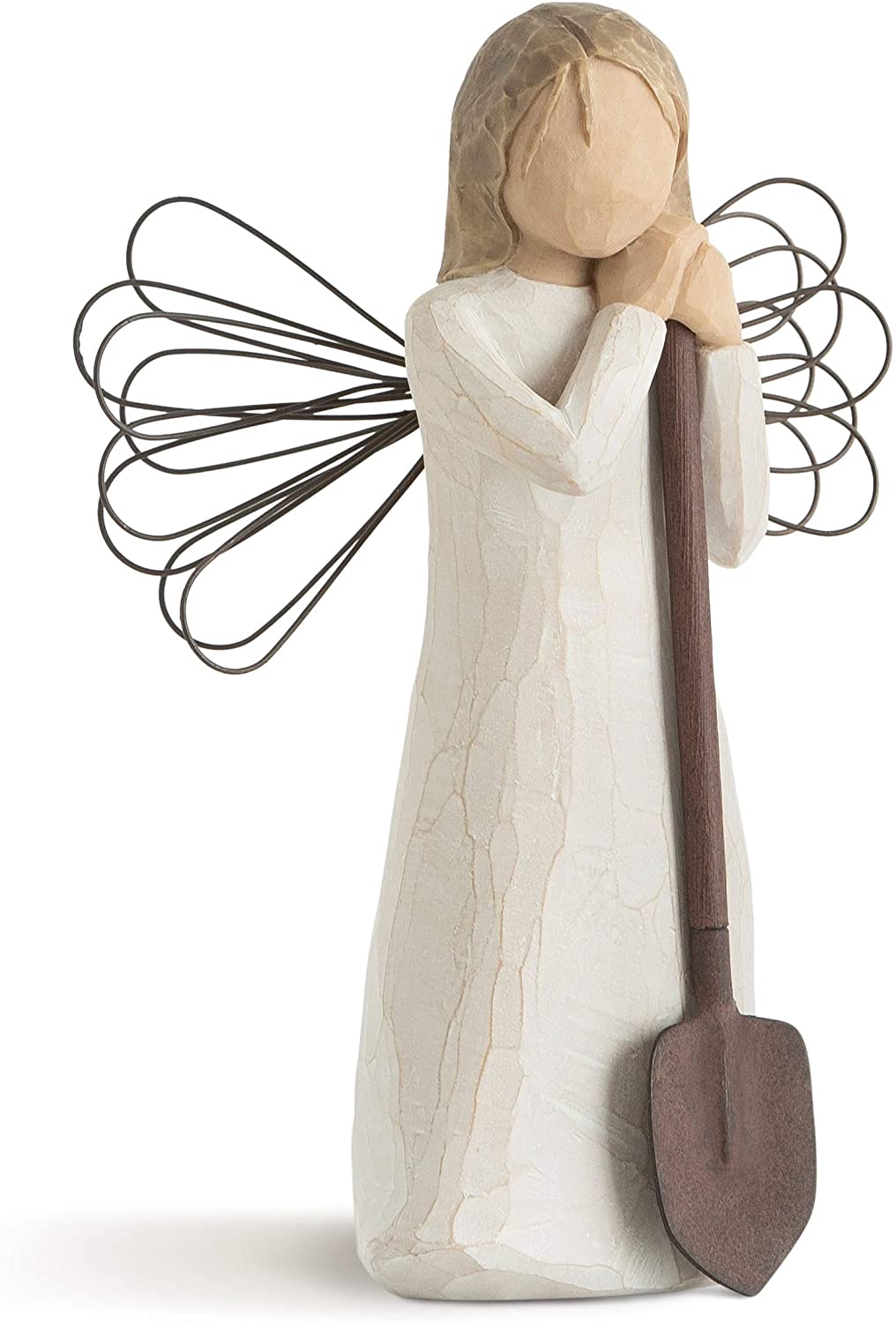 Willow Tree Angel of The Garden Figurine, Natural, 7 x 5.3