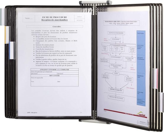 Sterifold Display System Wall-mounted Expandable with 10 Anti-microbial Pivoting Pockets A4 Ref TAA414507 - Image 4