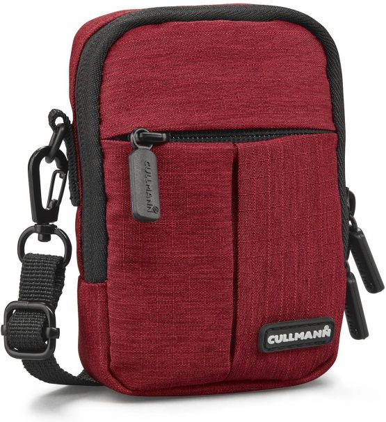 Cullmann - 90202 - MALAGA Compact 200 Camera bag for compact cameras, red - inside dimensions: 70x100x30mm - water-repellent due to 450D Rip-Stop Polyester PU coating