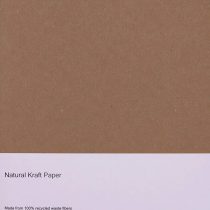 Stationery Place Brown Recycled Natural Kraft Paper A4 100 GSM 100 Sheet Pack