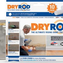 Dryrod Damp Proofing Rods (10 Pack) - Next Generation Rising Damp Treatment from The Makers of Dryzone