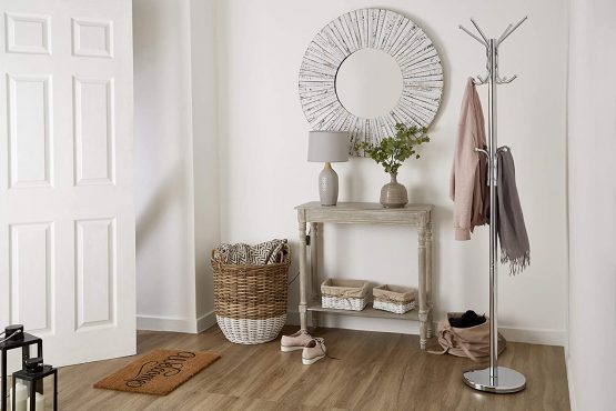 Premier Housewares Floor Standing Coat Stand, 178 cm - Chrome - Image 4