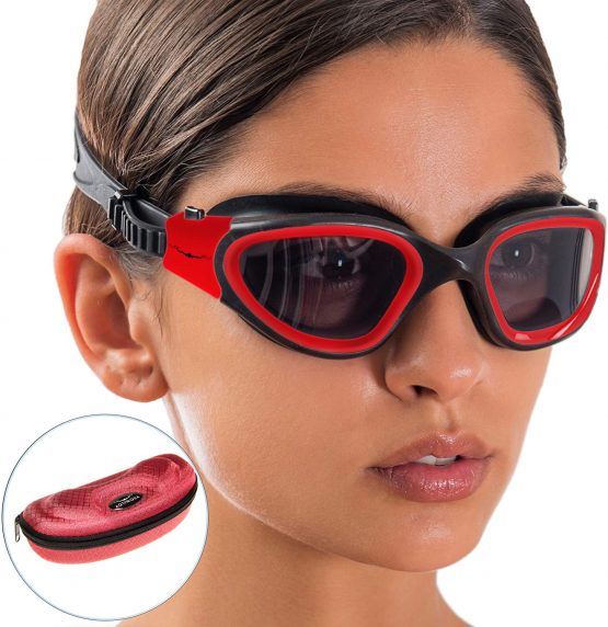 AqtivAqua Wide View Swim Goggles // Swimming Workouts - Open Water // Indoor - Outdoor Line