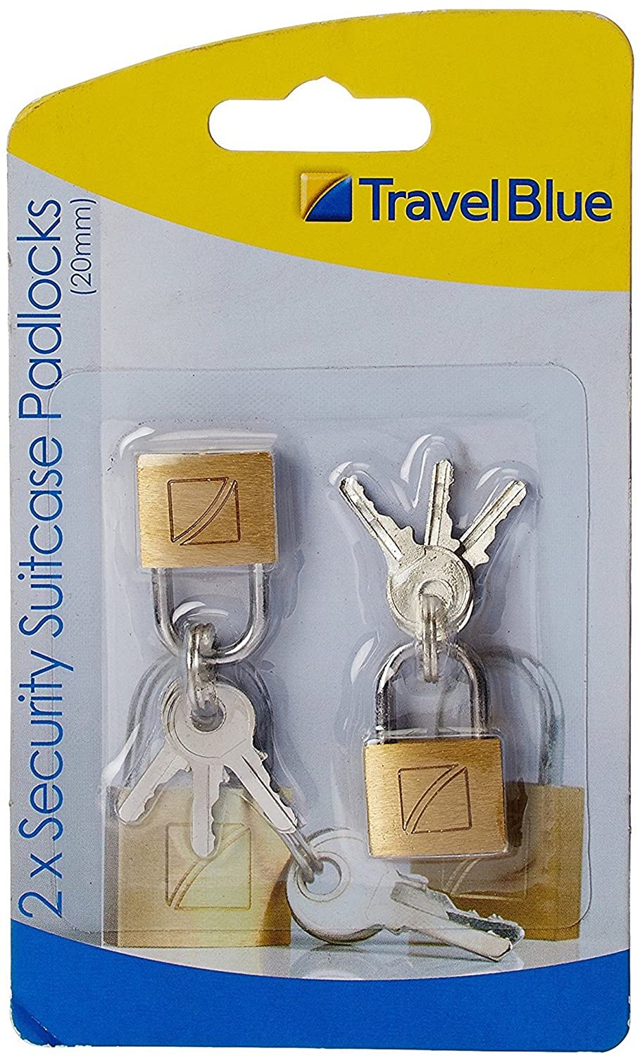 Travel Blue 2 x Security Suitcase Padlocks (20mm), Gold, 38 cm - Image 4