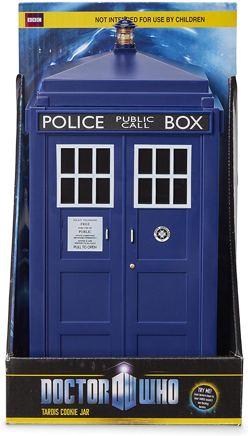 Doctor Who Tardis Lights & Sounds Plastic Cookie Jar, DR48 – BigaMart