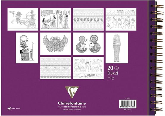 Clairefontaine Egypt Colouring Pad, 32x24cm - Image 2