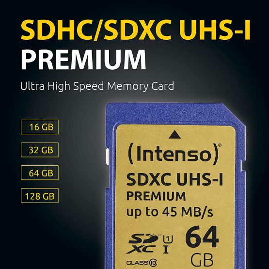 Intenso Premium SDHC Memory Card, Class 10 UHS-I, 16 GB, Blue - Image 3