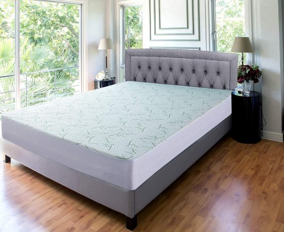 Utopia Bedding Waterproof Bamboo Mattress Protector - Double (135 x 190 cm), Premium Mattress Cover, Breathable, Fitted Style All Around Elastic - Image 3