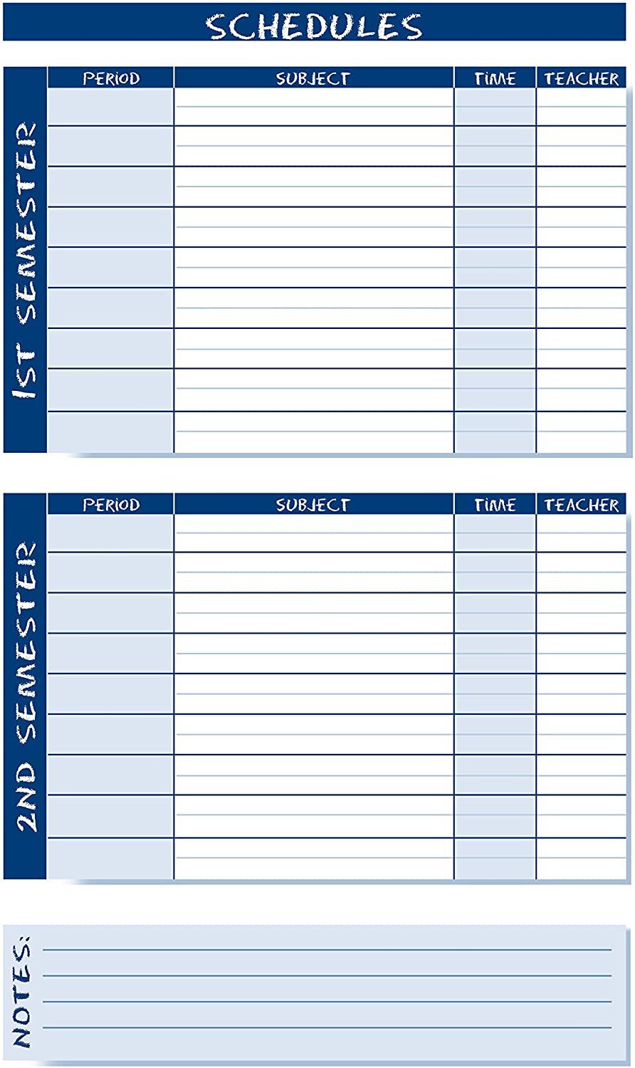 House of Doolittle Non-Dated, Student Planner/Assignment Book, Spiral 7 x 11 Inch (HOD2575), Multi/Blue/White, 7 x 11 Inches - Image 3