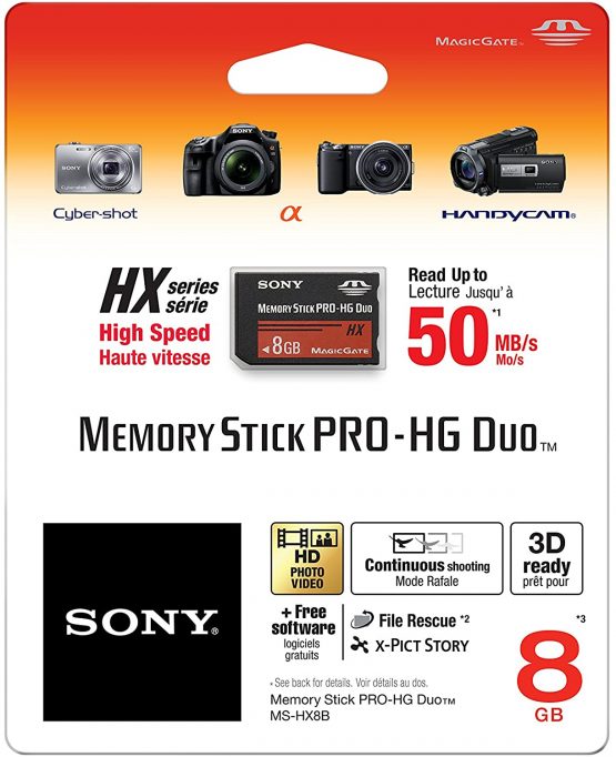 Sony MSHX8B 8GB Flash Memory Card without adaptor - Image 2