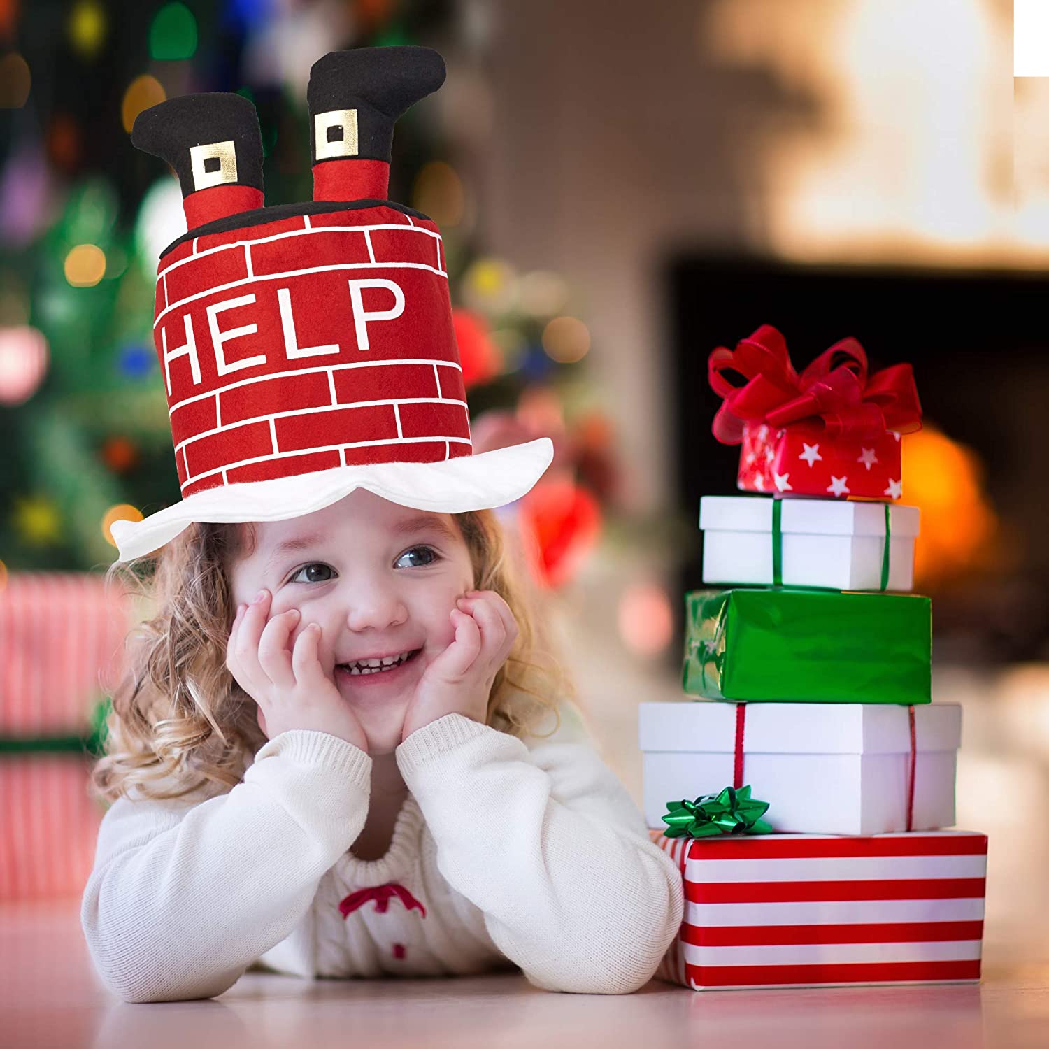 THE TWIDDLERS 5 Funny Christmas Hats, Christmas Party Hats, Fancy Dress Christmas Hat for Kids & Adults - Image 3