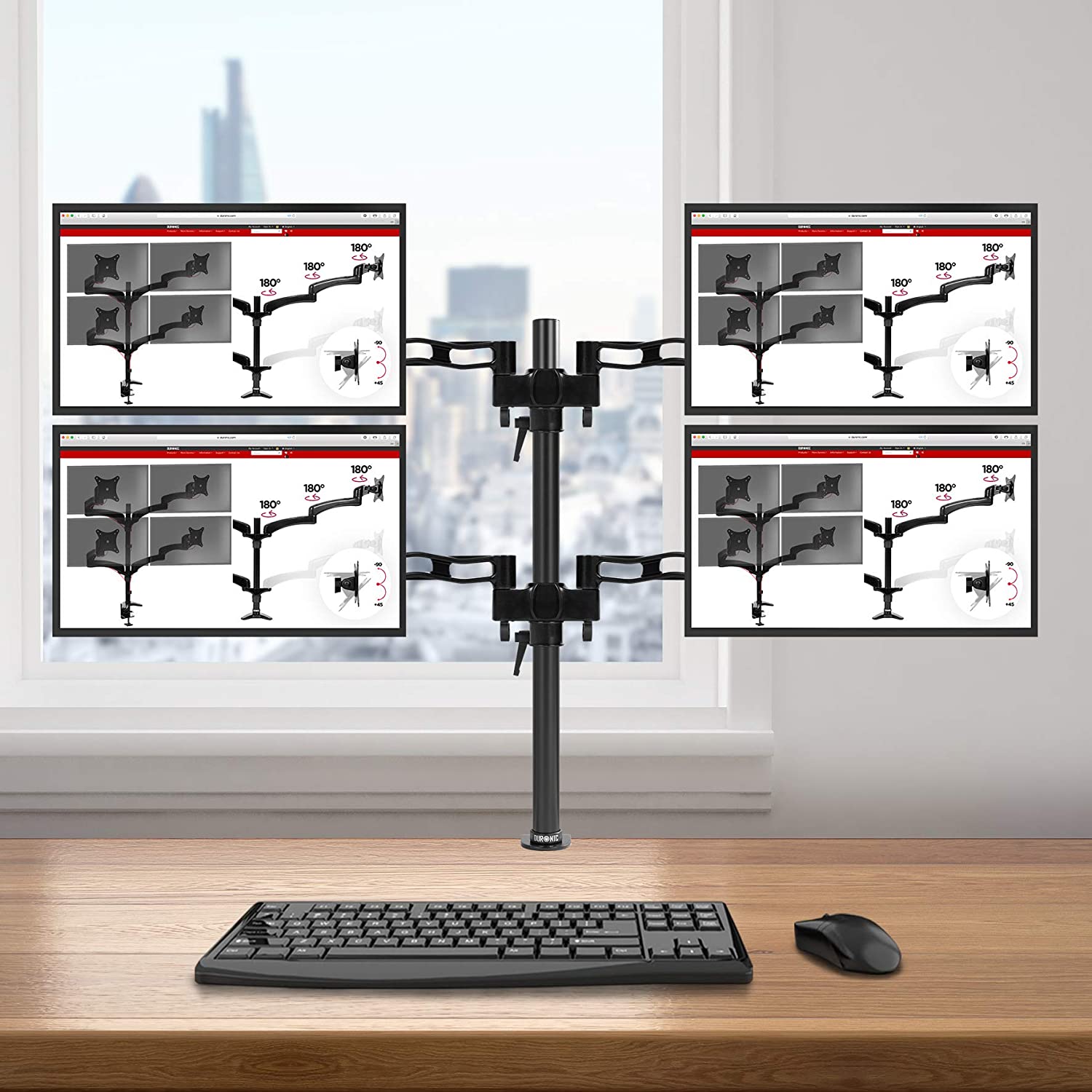 Duronic Quad Monitor Arm Stand DM354 - Image 2
