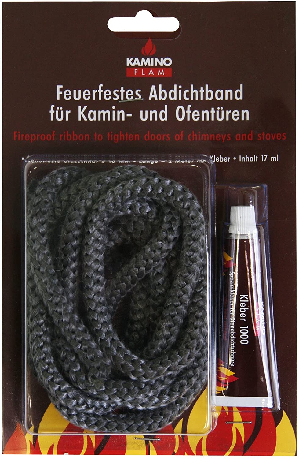 KaminoFlam Stove Fire Rope Stove Rope Glue Thermal Tape Binding