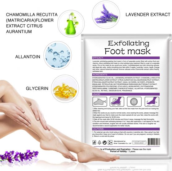 Foot Peel Mask 3 Pack -Exfoliating Foot Mask for Calluses, Dry Cracked Heels and Dead Skin - Moisturize and Repair Rough Foot with Natural Ingredients - Easy to Use at Home - Fits for Women & Men - Image 3