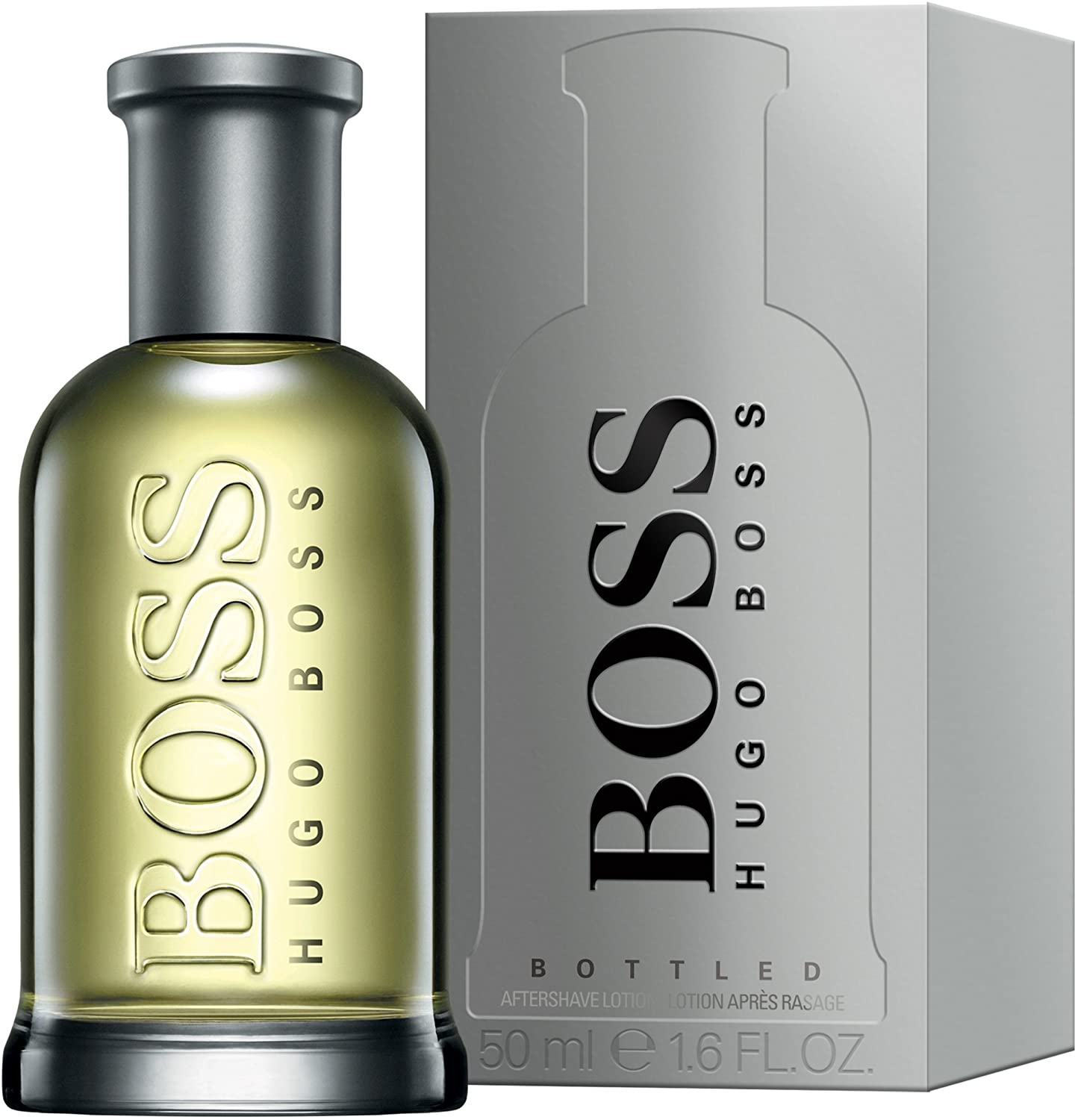 BOSS Bottled Aftershave for Him - Woody Scent with Notes of Apple, Cinnamon and Wood - Light Longevity - 50ml - Image 2