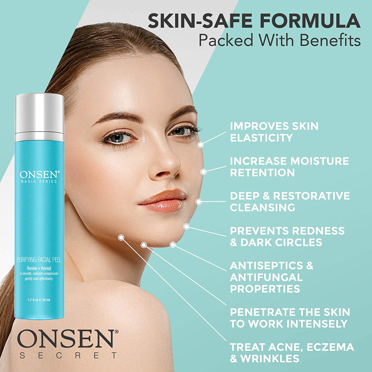 Onsen Secret Exfoliating Peeling Gel, Daily Gentle Face Exfoliator, Dark Spot Remover - Image 3