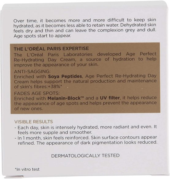 L'Oreal Age Perfect Rehydrating Anti Ageing Day Cream, Face Cream for Mature Skin 50 ml - Image 4