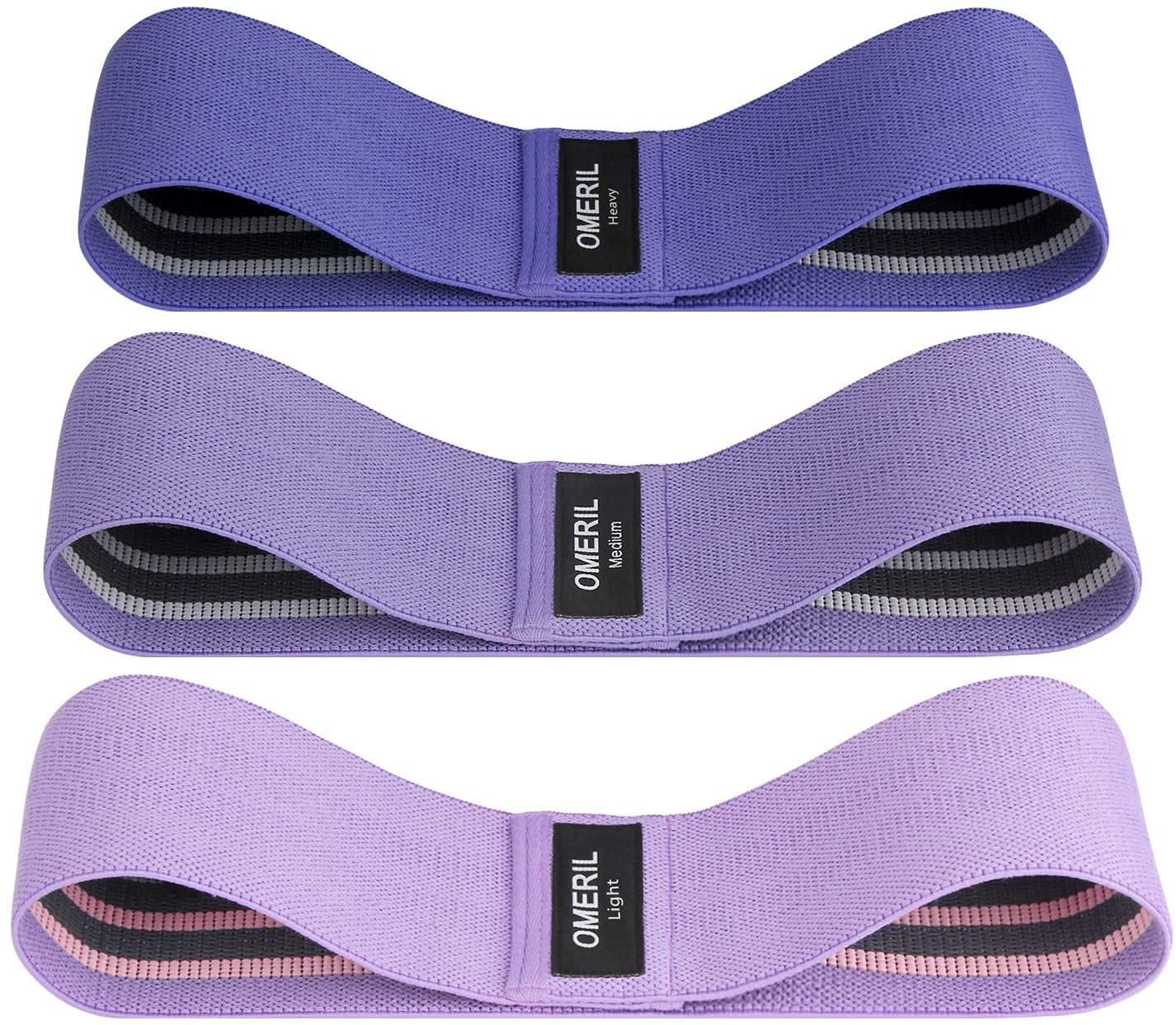 OMERIL Resistance Bands, Fabric Resistance Bands Set with 3 Resistance
