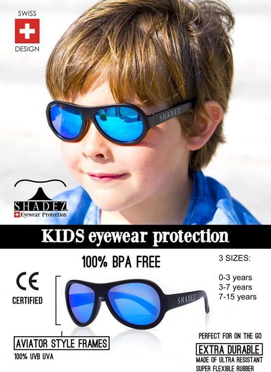 Shadez Sunglasses for Kids (3-7 Years, Black) - Image 4