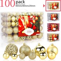 Aitsite Christmas Baubles 4 CM Xmas Tree Hanging Christmas Balls Decoration Ornamentsl Home Festival Decors