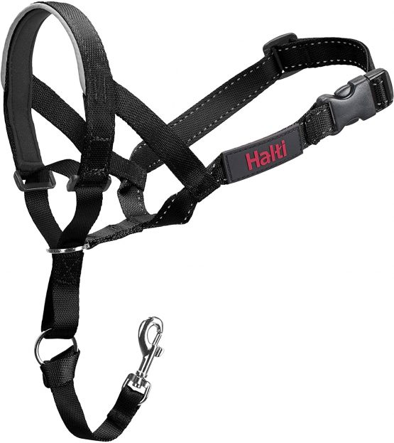 Halti Headcollar, Dog Harness to Stop Pulling on Lead, for Small, Medium and Large Dogs, Black, Size 4
