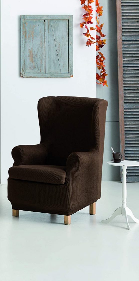 Eysa Ulises elastic wing chair sofa cover colour 08-red, Polyester-Cotton, 37 x 5 x 29 cm - Image 3
