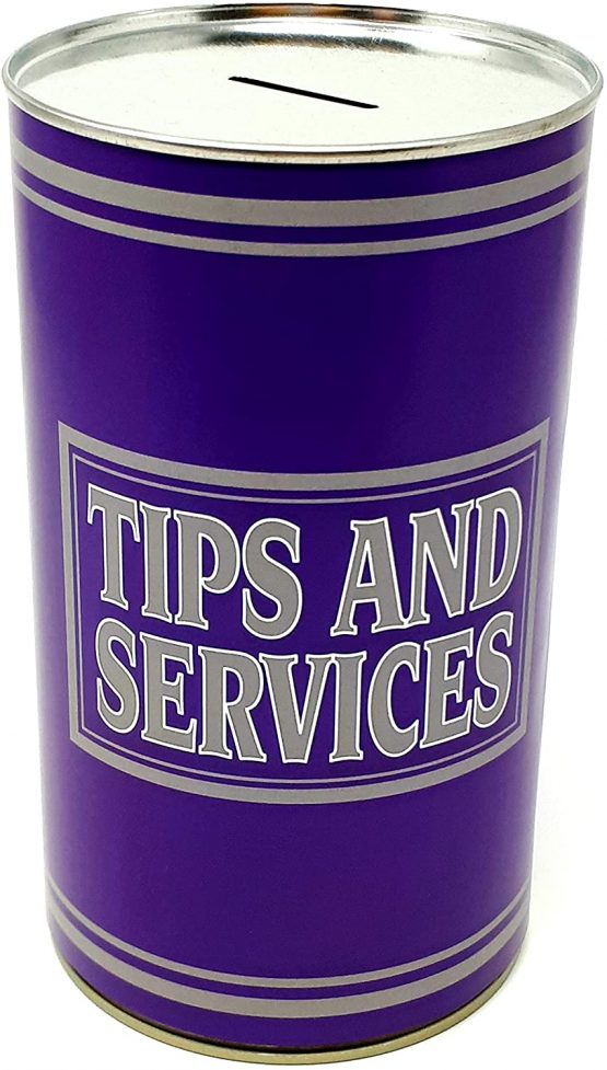 CanTastic Tips Fund Cash Can, Savings Tin, Lrg
