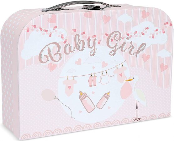 Baby Gift Set - Pink Hamper Box for Baby Girl with Baby Gifts Including a Rattle, Photo Frame, Muslin Cloth, Bib, Socks, Mitts and Hat… - Image 2