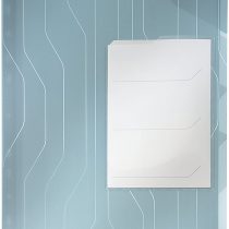 Leitz Combifile Tab Folder A4, Clear Blue Matt Finish, Top Left Open, 200 Micron Polypropylene, Pack of 3, 47290035