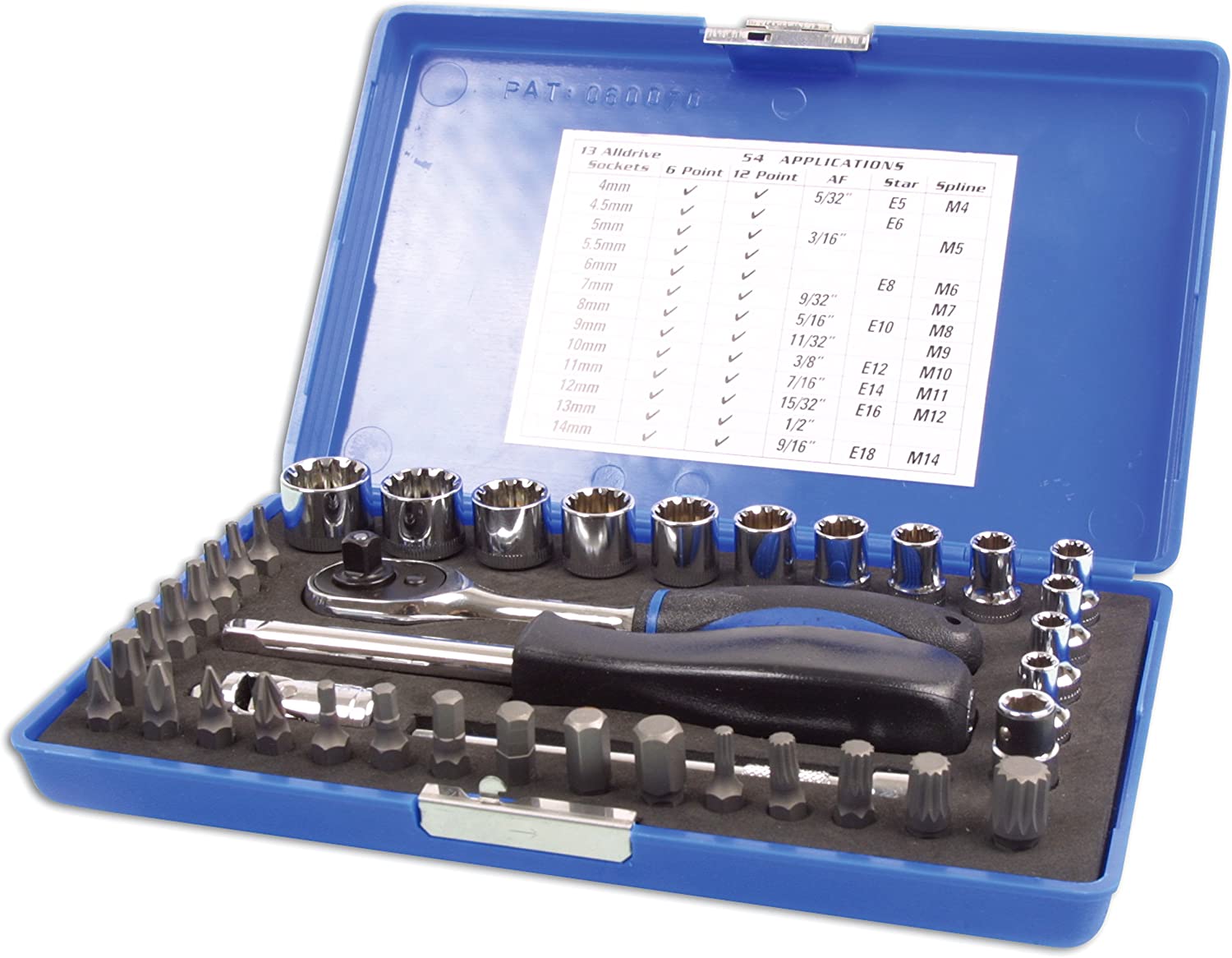Laser 3568 Alldrive Socket & Bit Set 1/4"D 40 pc, 1/4 inches - Image 2