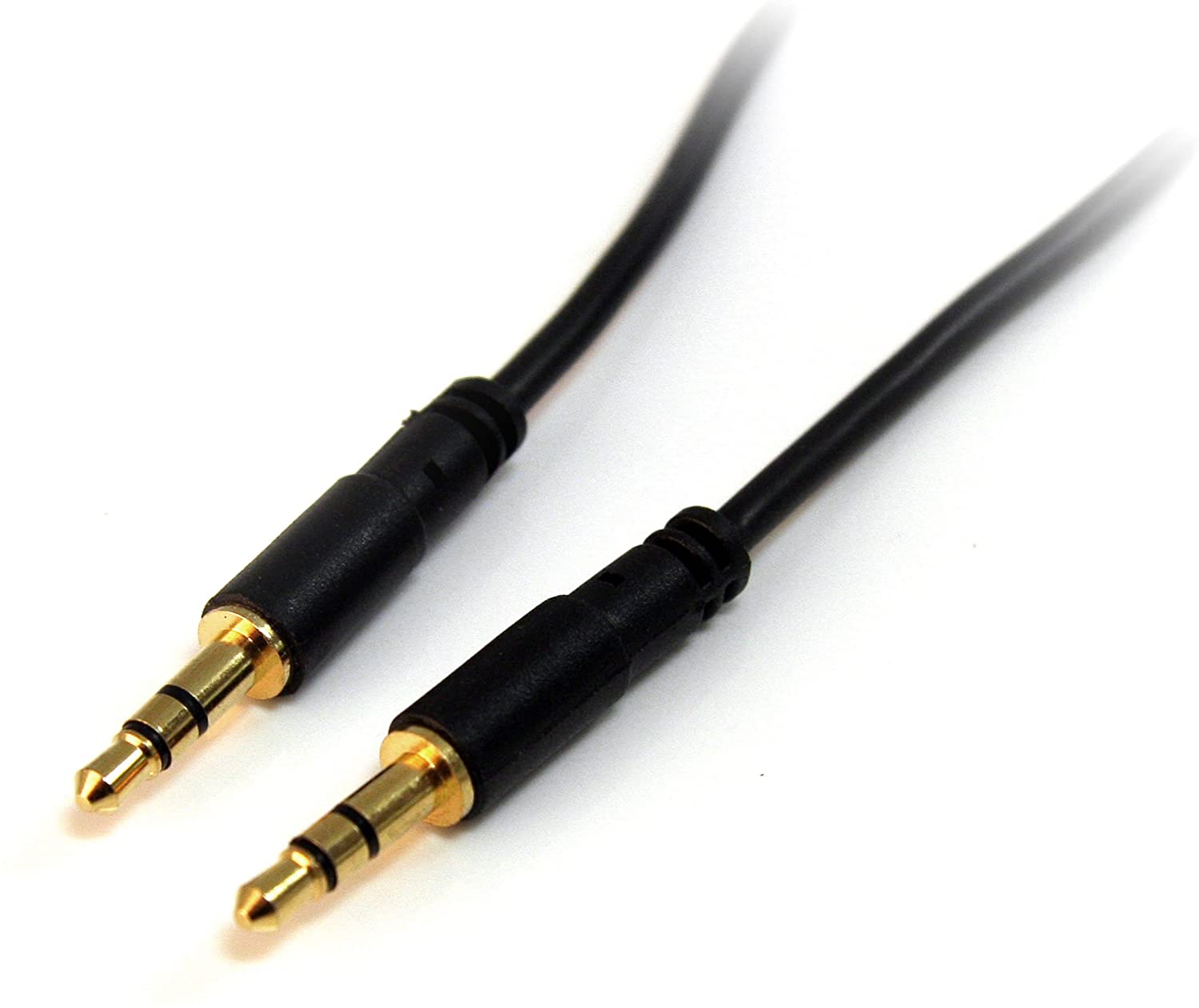 StarTech.com 3.5mm Audio Cable, 3 ft, Slim, M / M, AUX Cable, Male to Male Audio Cable, AUX Cord, Headphone Cable