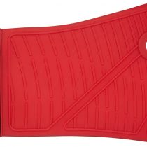KitchenCraft MasterClass Heat and Water Resistant Oven Glove, Silicone/Cotton, Black/Red