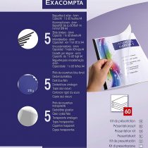 Exacompta Slide Binders Presentation Kit, 60 Sheets