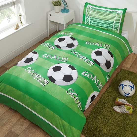 Goal Football Single Duvet Cover and Pillowcase Set