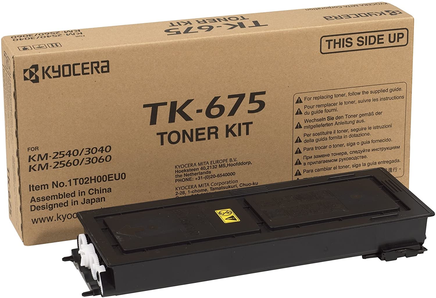 Kyocera Toner Cartridge TK-675 K, BLACK, 20.000 Pages Ultra High Capacity Genuine Premium Printer Toner, 1T02H00EU0, 0T2H00EU
